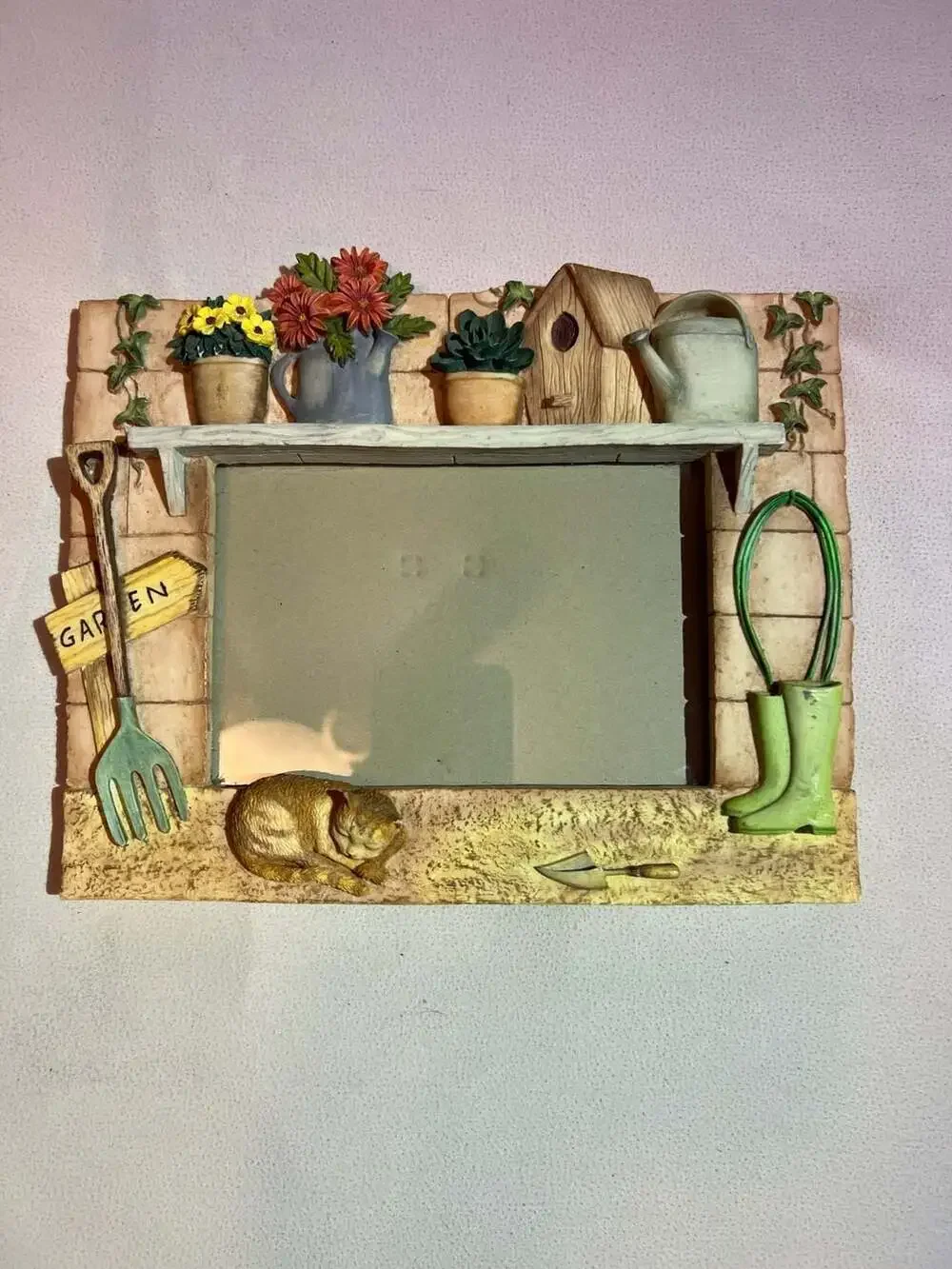 Lot of 5 Rustic Country Western Photo Frames Horseshoe Garden Decor